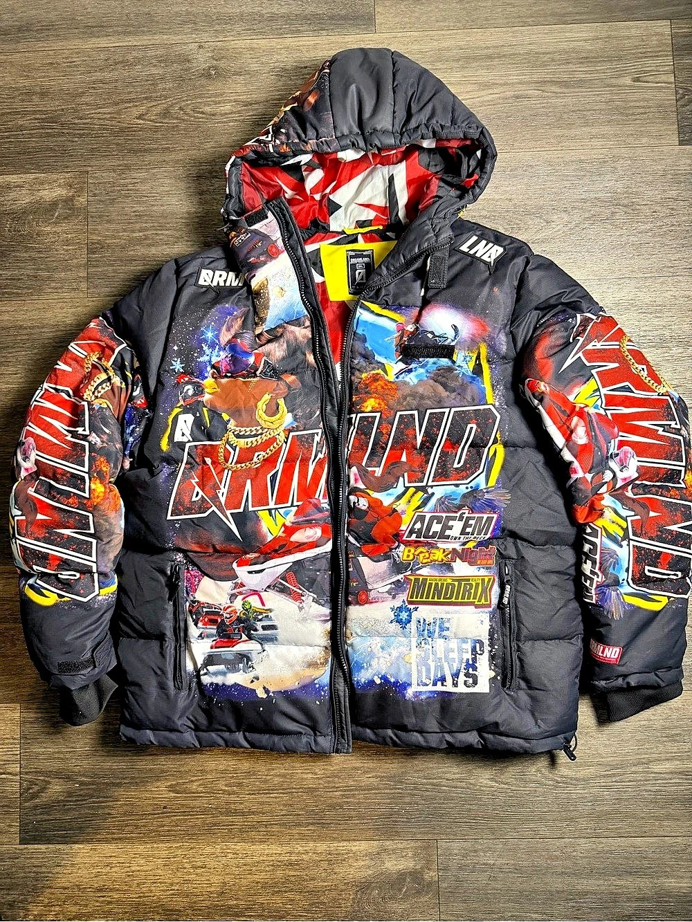 Dreamland Puffer Jacket Graphic